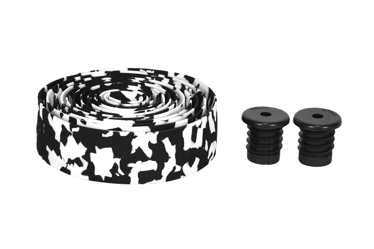 Обмотка руля шоссейная CWB-917CW-EVA, этиленвинилацетат, черно-белая