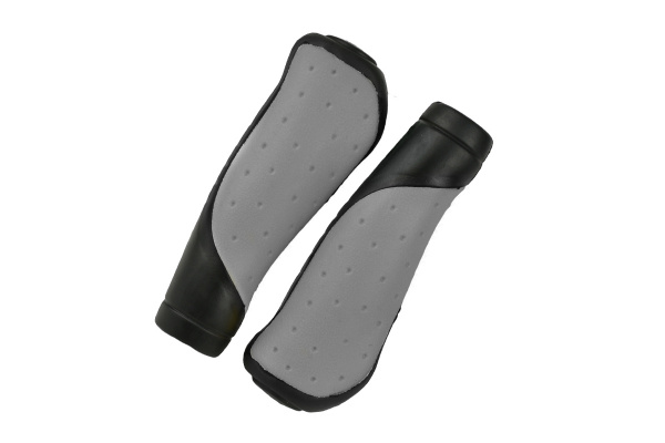 Грипсы MTB HL-GB306 (ST-25) 130mm, эргономические, резина, черно-серые