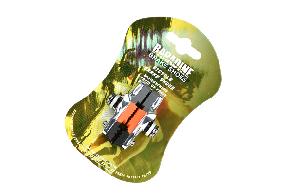 Колодки тормозные Baradine 470TC,шоссе 55мм, картриджные,черные\красные